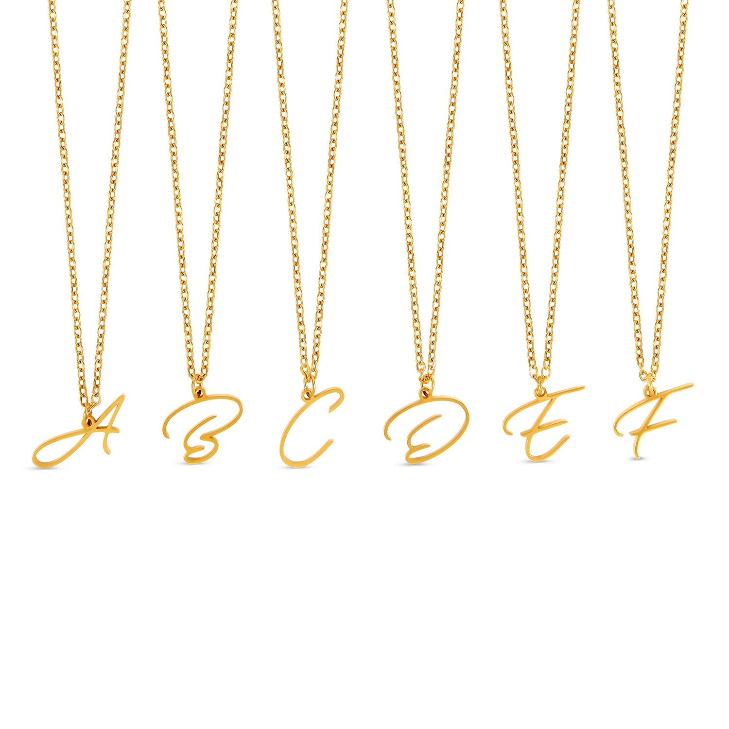 Colar Personalizado com Letra Inicial - Ouro
