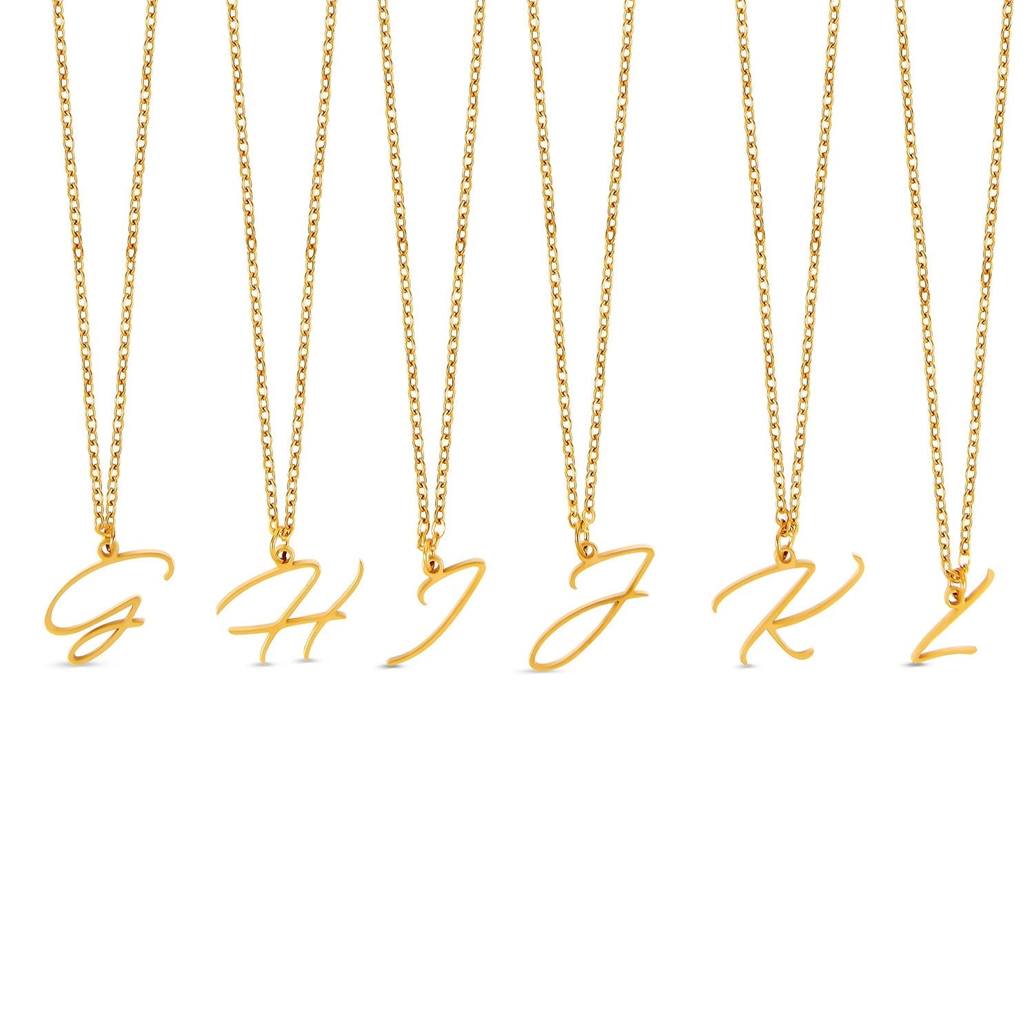 Colar Personalizado com Letra Inicial - Ouro