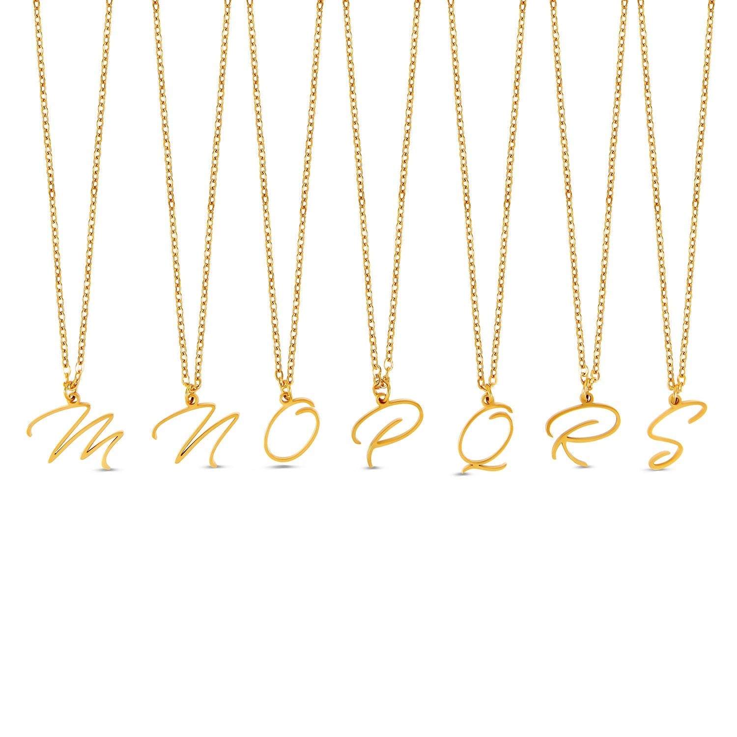 Colar Personalizado com Letra Inicial - Ouro