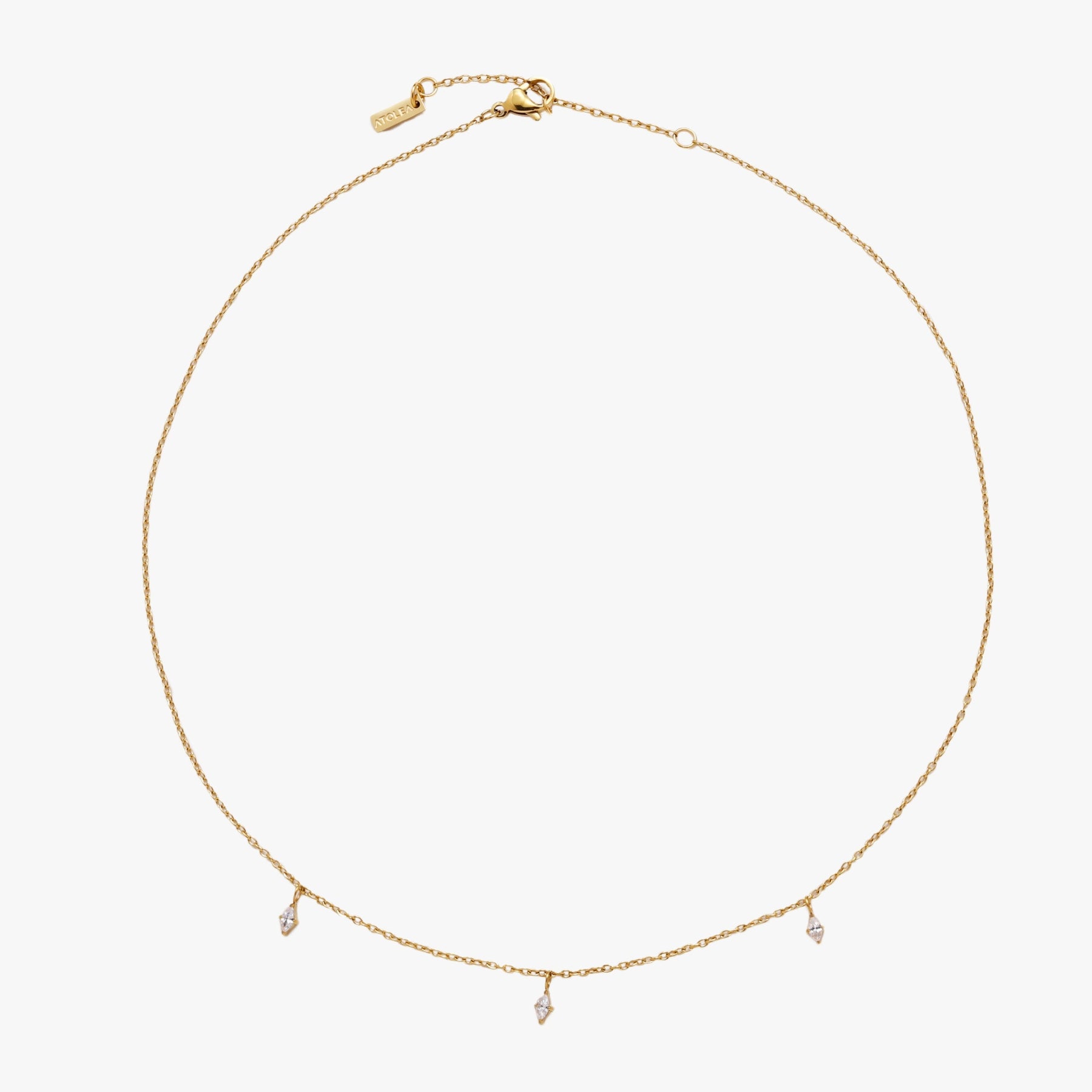 Colar Três Diamantes