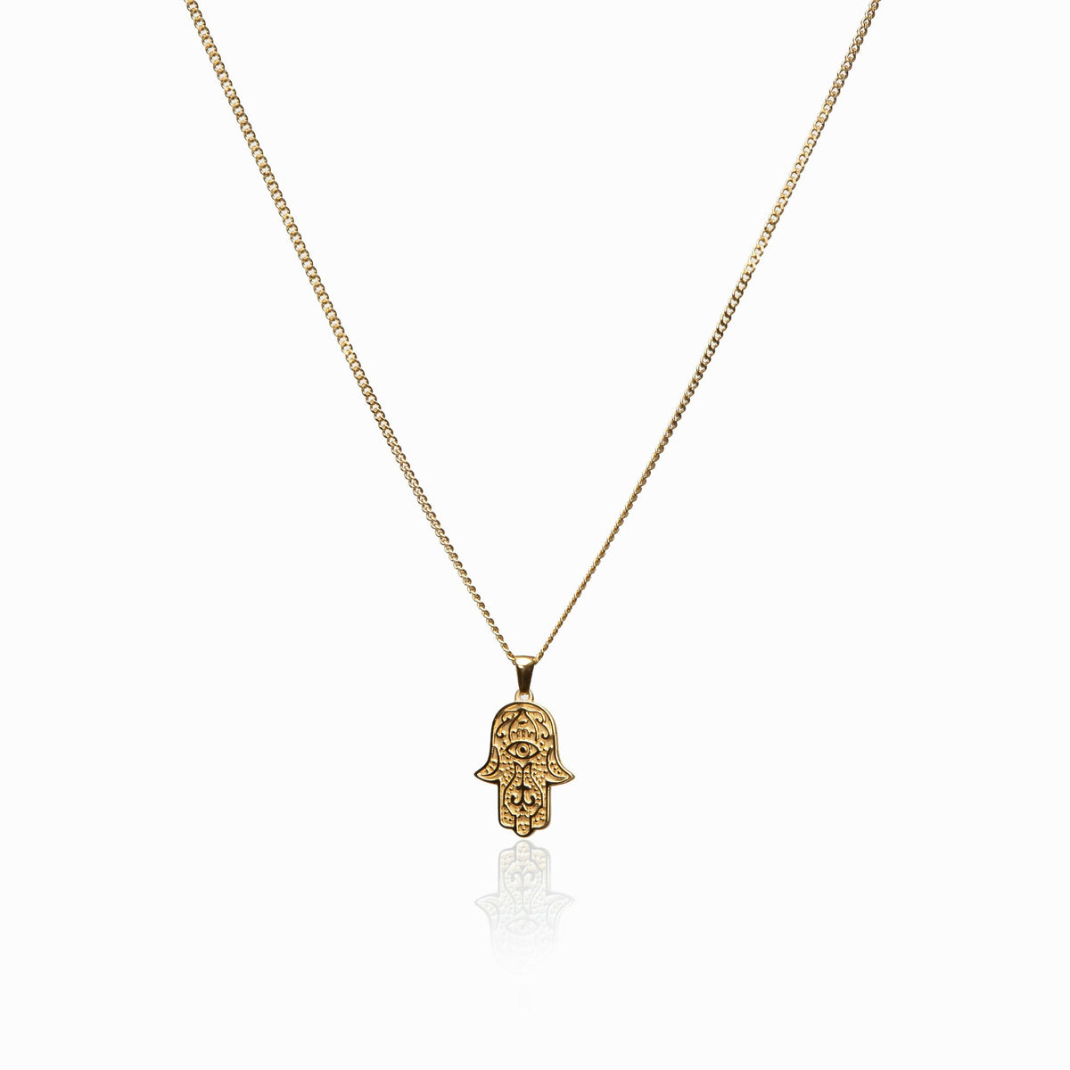 Colar com Pingente Hamsa em Ouro