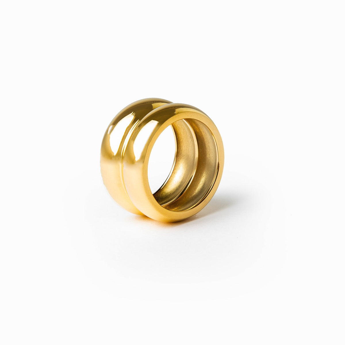 Anel Chunky Metera - Dourado