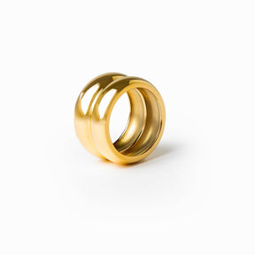 Anel Chunky Metera - Dourado
