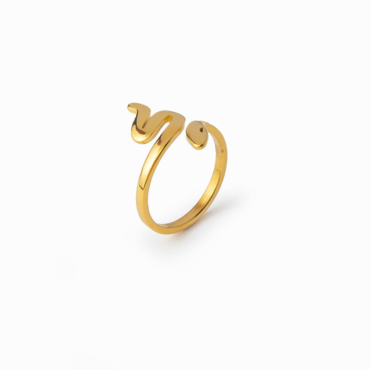 Anel de Ouro em Forma de Serpente