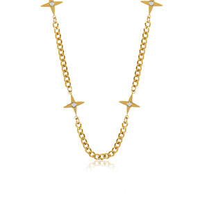 Colar Ouro Quatro Pontos