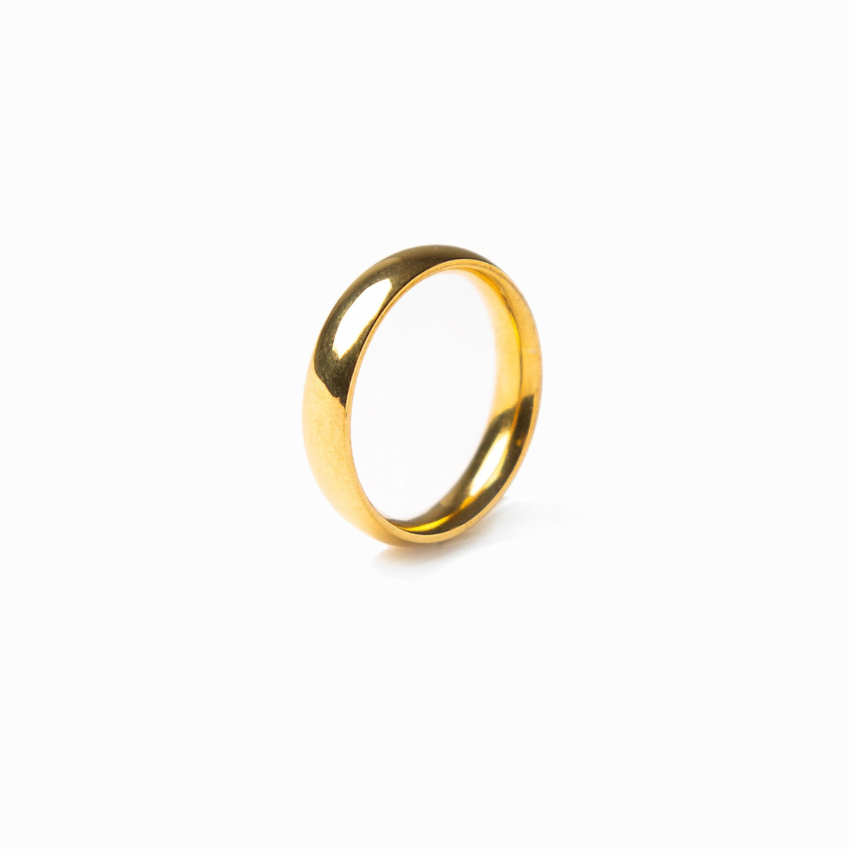 Anel MNML Bloco - Dourado