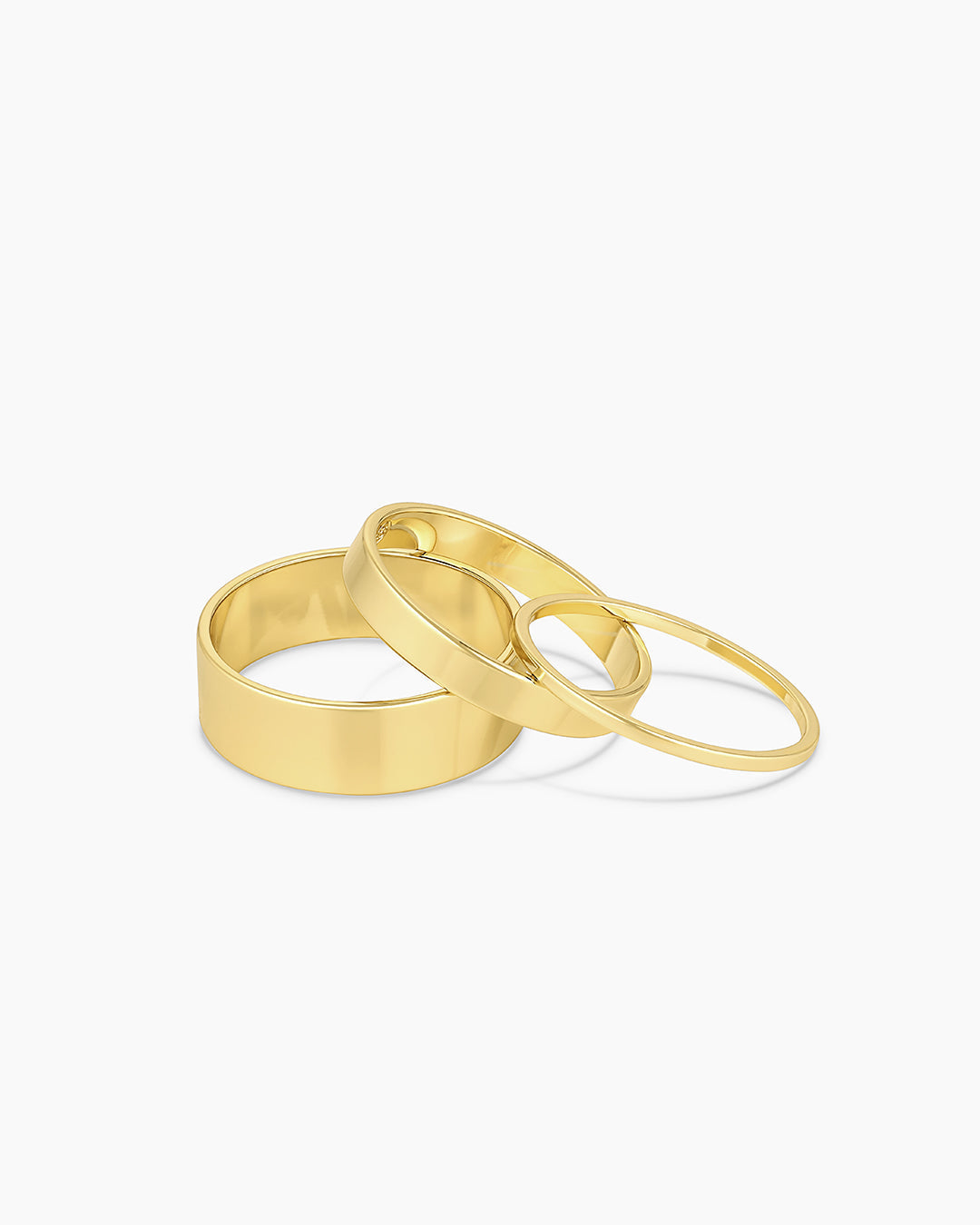 Conjunto de Anéis com Design de Rosa