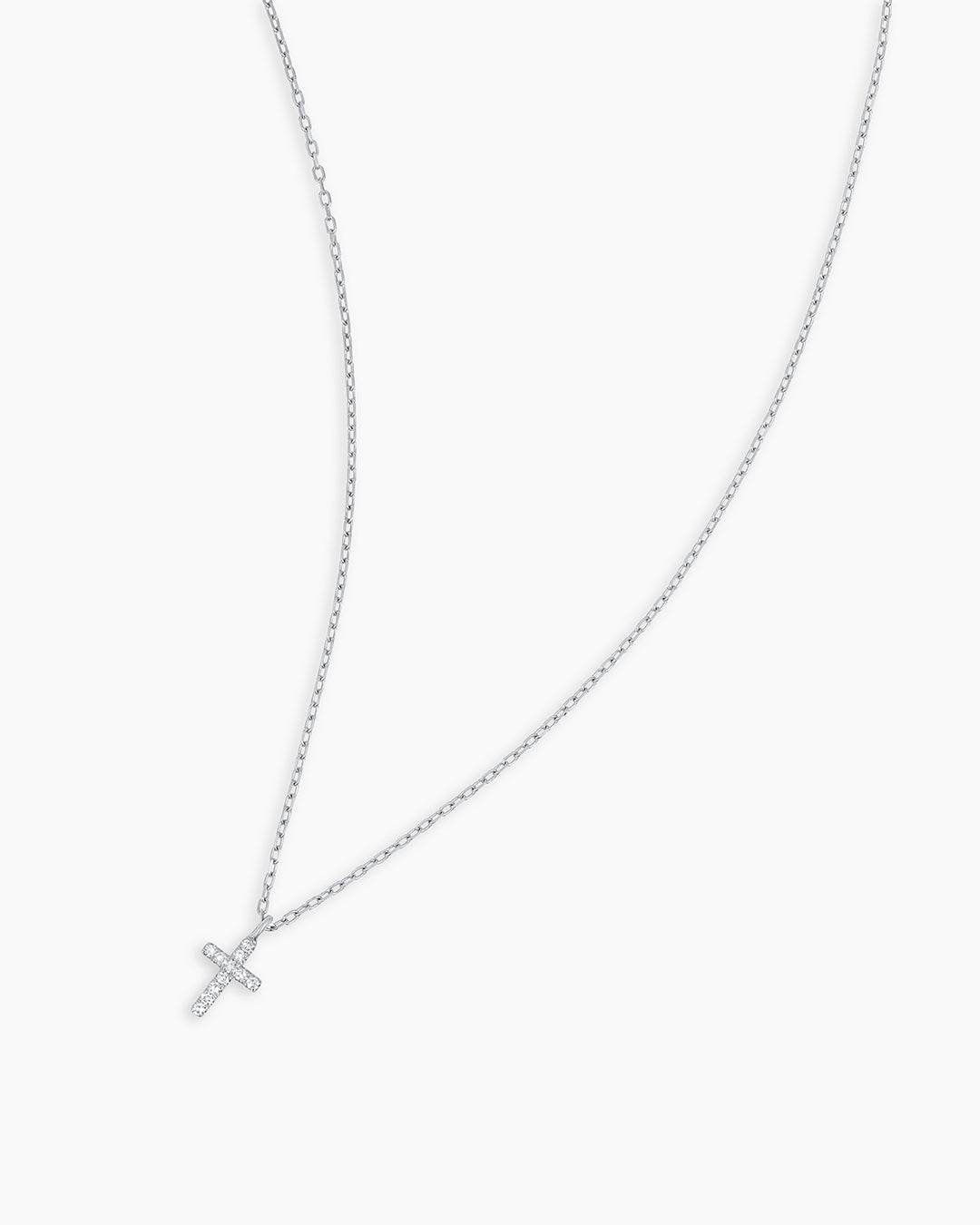 Colar com Cruz de Diamante