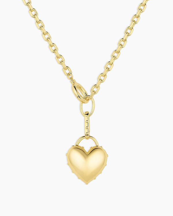 Colar de Coração Banhado a Ouro 18k