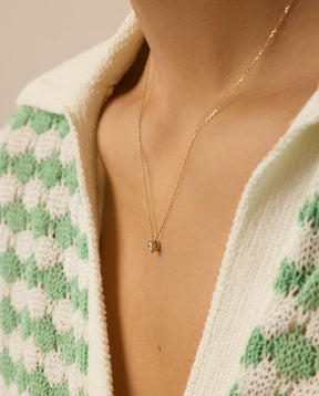 Colar Halo com Diamantes