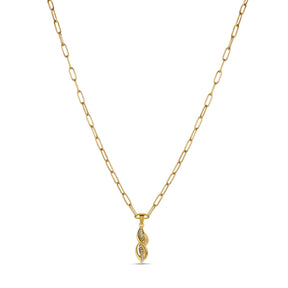Colar Dourado com Pingente Monica