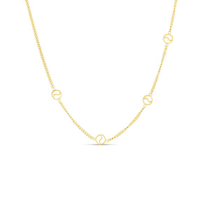 Colar com Pendente em Forma de Serra - Ouro