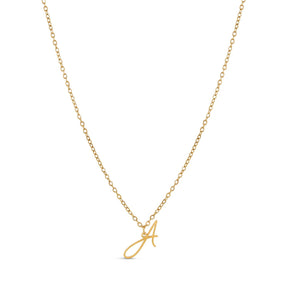 Colar Personalizado com Letra Inicial - Ouro