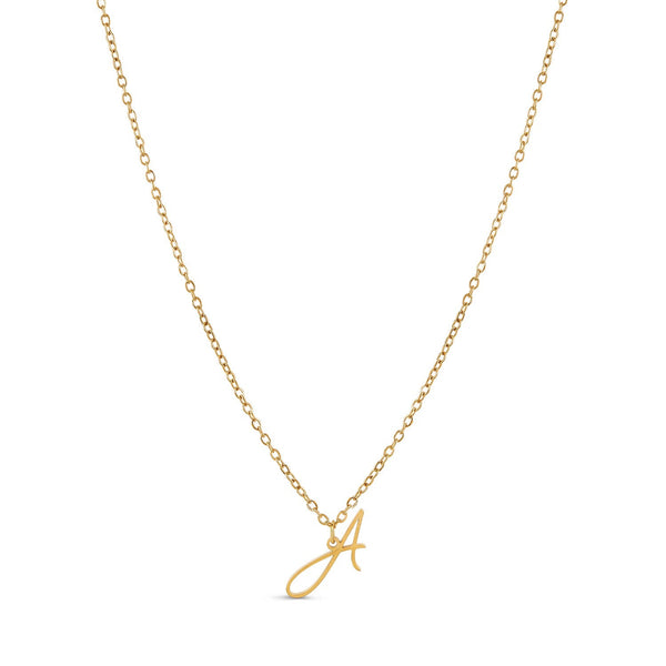Colar Personalizado com Letra Inicial - Ouro