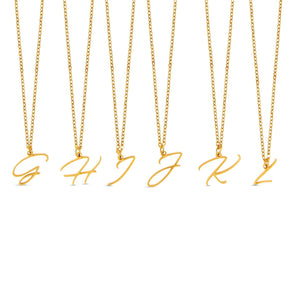 Colar Personalizado com Letra Inicial - Ouro