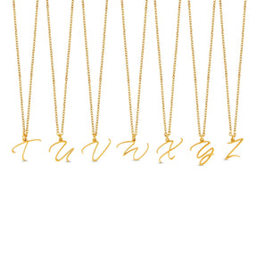 Colar Personalizado com Letra Inicial - Ouro