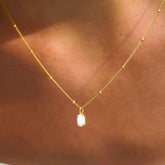 Colar com Pedra Retangular
