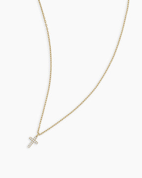 Colar com Cruz de Diamante