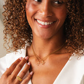 Colar Personalizado com Letra Inicial - Ouro