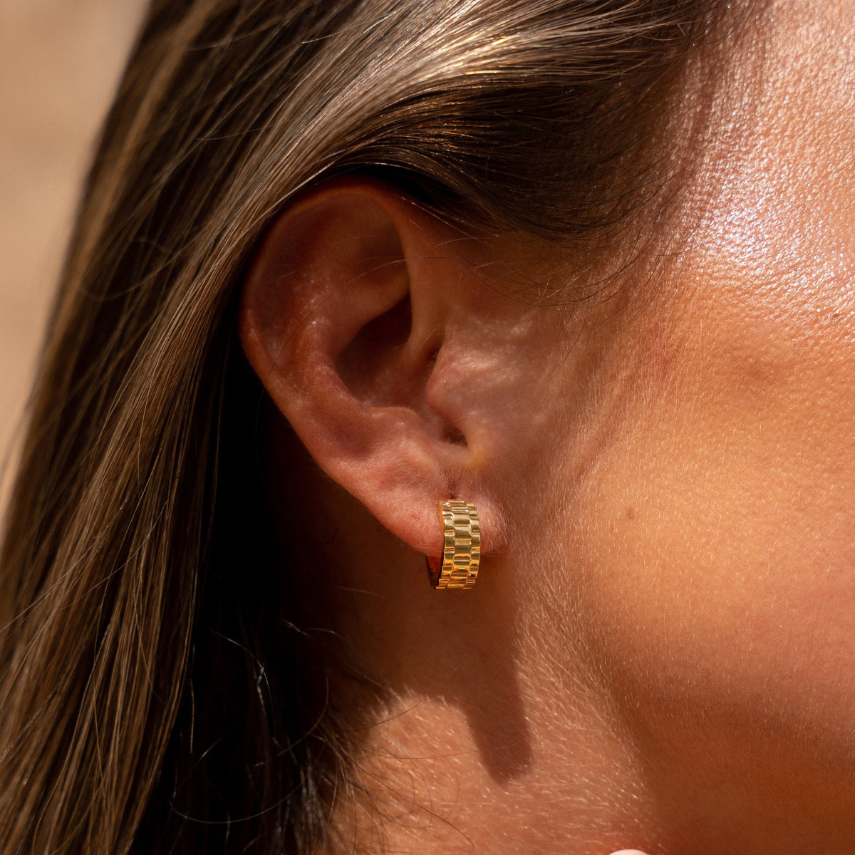 Brincos de Argola em Ouro - Estilo Pulseira