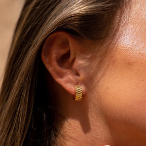 Brincos de Argola em Ouro - Estilo Pulseira