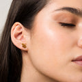 Brincos Hamsa em Ouro