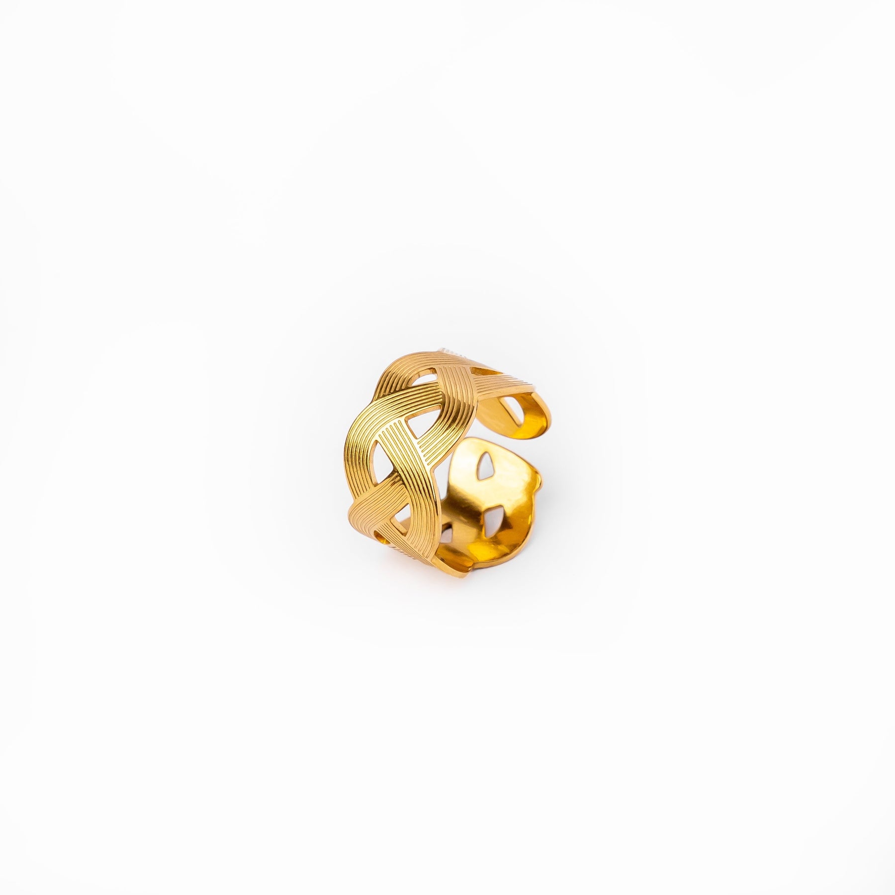 Anel Casablanca em Ouro 18k - Banho de Ouro