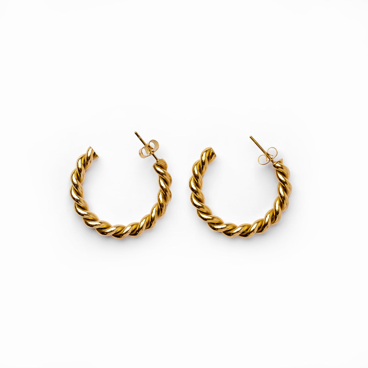 Brinco Sofia Twist em Ouro 18K - Argola