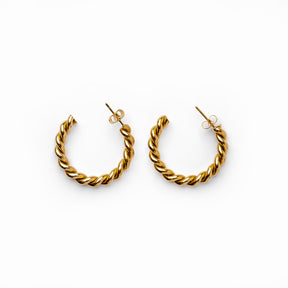 Brinco Sofia Twist em Ouro 18K - Argola