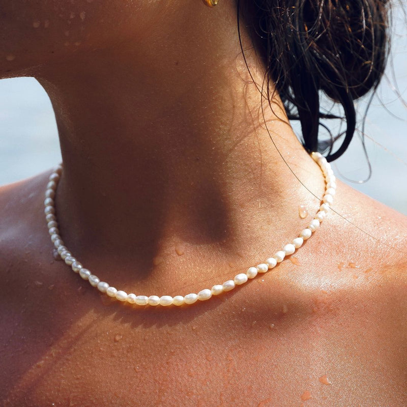 Choker de Pérolas de Água Doce