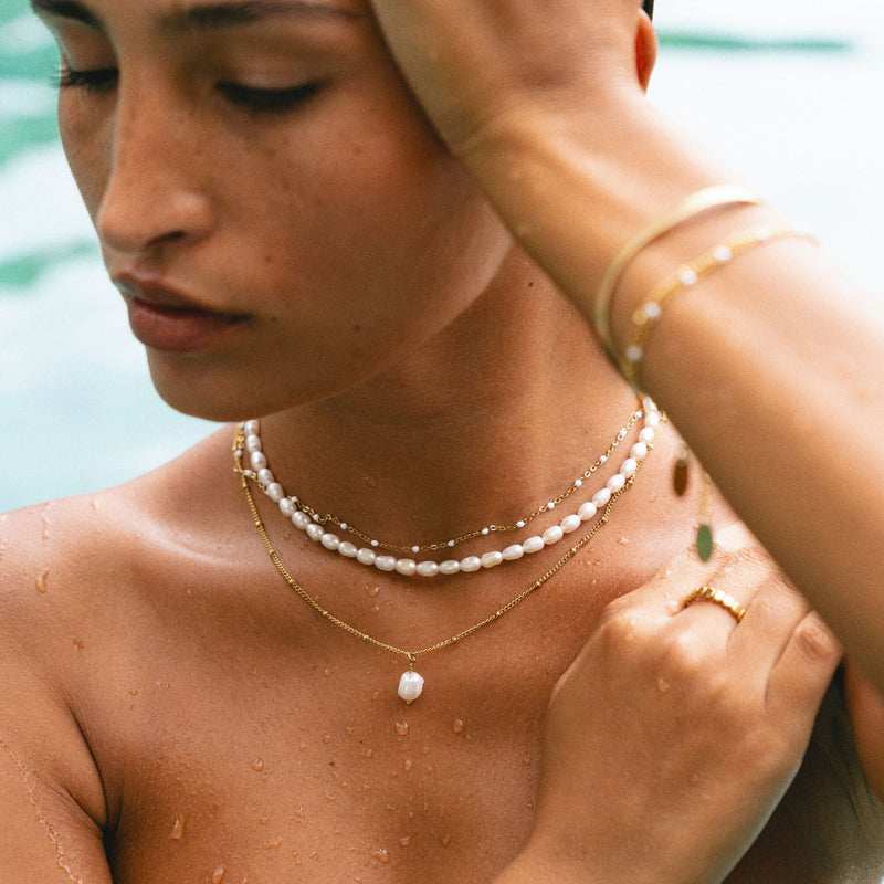 Choker de Pérolas de Água Doce