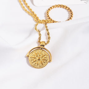 Colar Sol Dourado